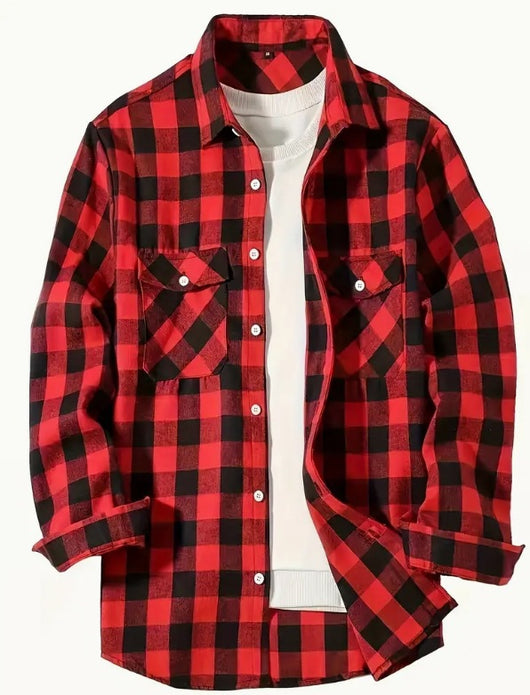 Camisa Franela Cuadros Hombre Corte Relajado - Image 18