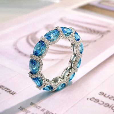 Anillo de Diamantes Completo para Mujer - Elegancia y Temperamento - Image 16