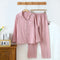 Pijama Largo de Algodón para Hombre y Mujer - Ajuste Cómodo y Suelto