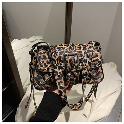 Bolso Bandolera Personalizado Estampado Leopardo Motocicleta para Mujer - Image 9