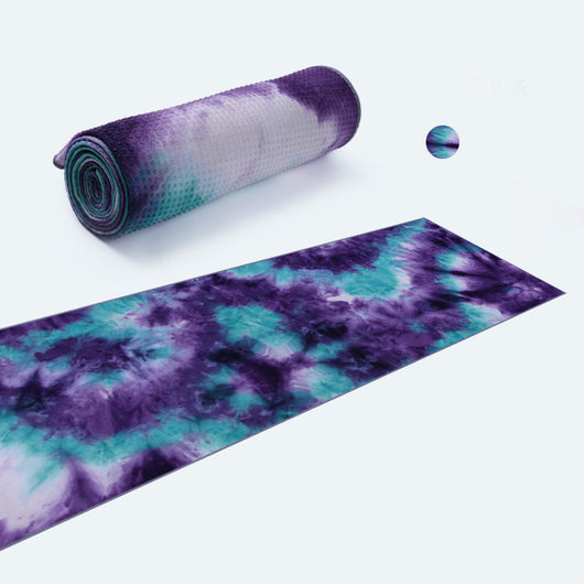 Toalla Antideslizante para Yoga y Ejercicio - Diseño Tie-Dye Multicolor - Image 12