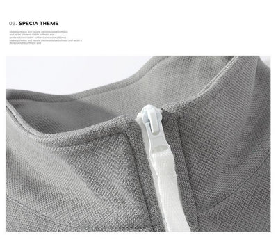 Suéter Cuello Alto Hombre Estilo Europeo Contraste de Colores Casual Deportivo - Image 16