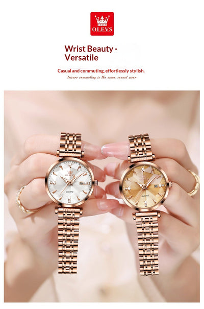 Reloj de Cuarzo para Mujer Diseño Geométrico Rombo - Image 11
