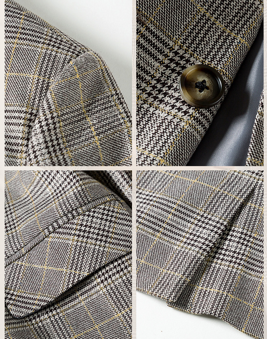 Blazer Retro Británico de Largo Medio con Estilo Urbano - Image 8