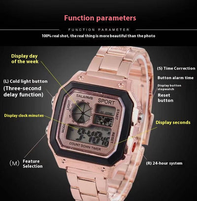 Reloj LED Luminoso de Moda para Hombre con Personalidad - Image 7