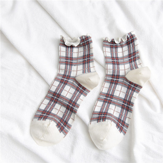 Calcetines Estampado Cuadros para Mujer - Image 3