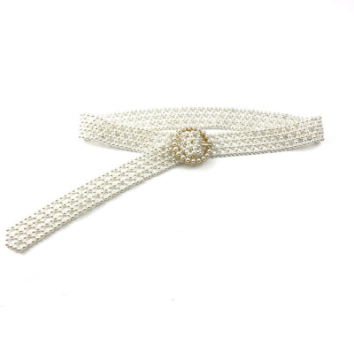 Cinturón Decorativo Trenzado con Perlas y Diamantes para Mujer - Image 7