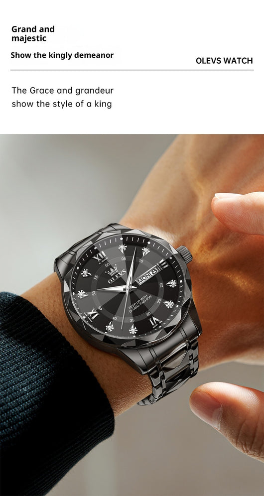 Reloj de Negocios OLEVS para Hombre con Esfera Luminosa y Resistencia al Agua - Image 12