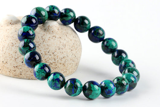 Pulsera de Cuentas Azurita Fénix Turquesa Natural - Image 11