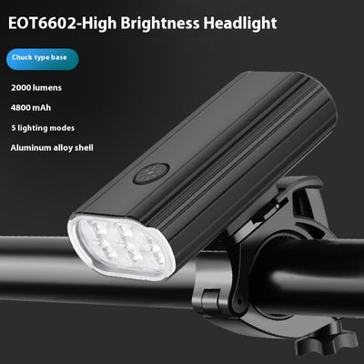 Luz Frontal LED 2000LM Aluminio 6 XPT Recargable USB-C - Image 6