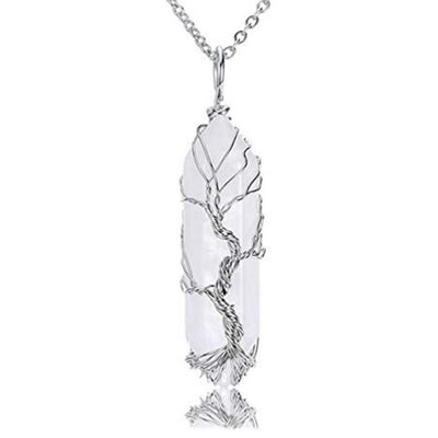 Colgante de Cristal Natural Hexagonal Árbol de la Vida con Enrollado - Image 11