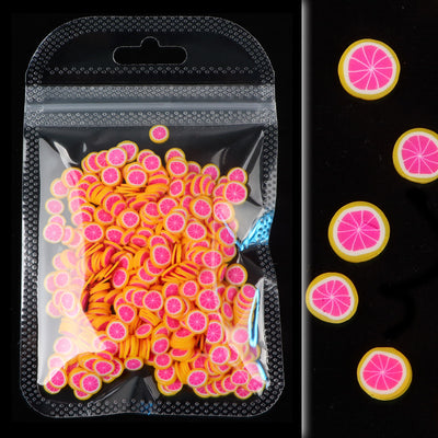 Arcilla Suave para Uñas - Decoraciones de Frutas Verano con Fotocurado - Image 33