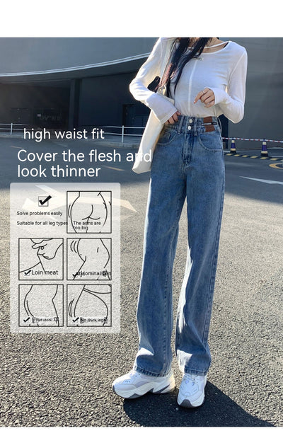 Pantalones Vaqueros de Cintura Alta y Pierna Ancha para Mujer - Image 19