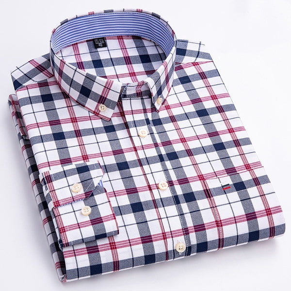Camisa Cuadrille de Algodón Puro para Hombre