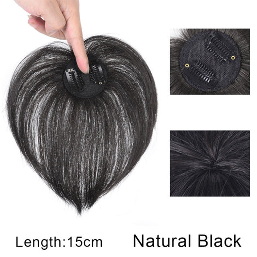 Peluca Mujer Cabello Liso Raya Central con Flequillo Lateral - Sistema de Dos Clips - Image 6