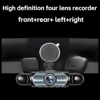 Cámara de Tablero 4 Lentes Full HD con Visión Trasera