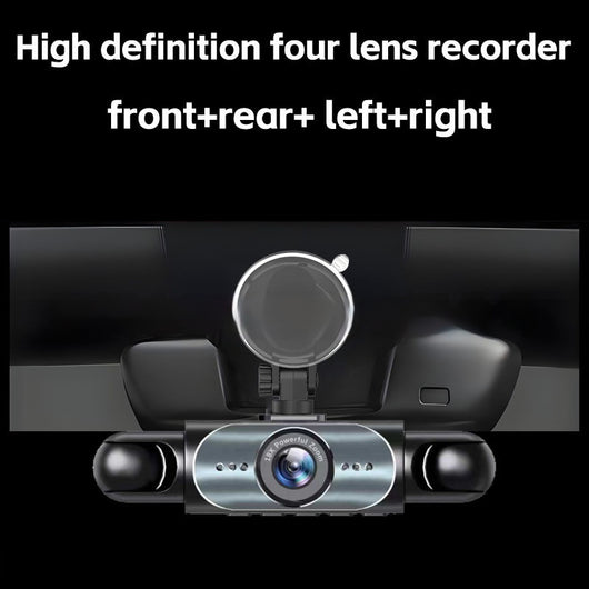 Cámara de Tablero 4 Lentes Full HD con Visión Trasera
