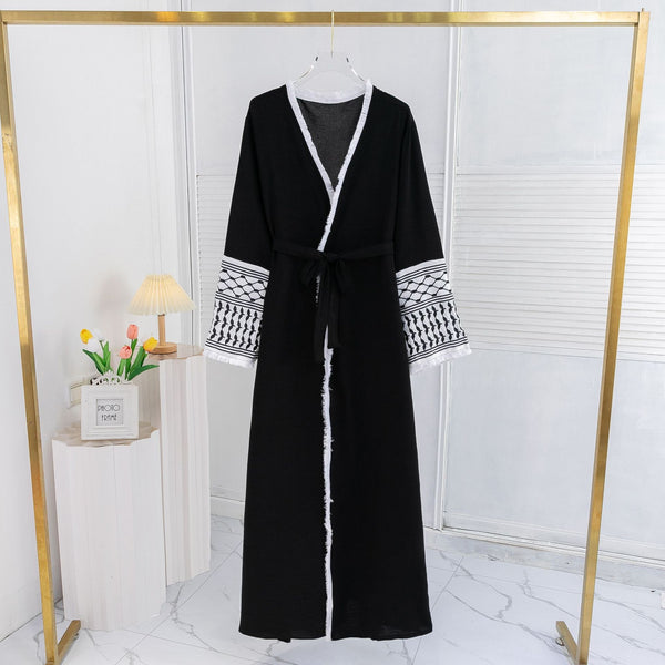 Cardigan Elegante con Bordados para Vestido Musulmán Mujer - Image 3