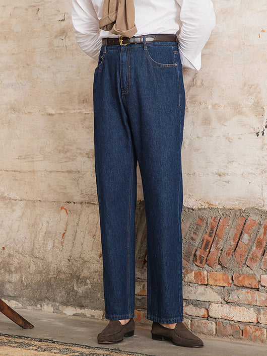 Pantalones Vaqueros Retro Lavados Talle Alto Clásicos - Image 6