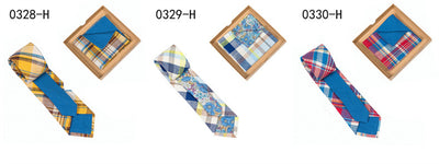 Corbata de Algodón con Estampado Floral y Pañuelo de Bolsillo - Image 57