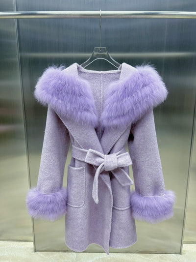 Abrigo de Invierno para Mujer en Lana de Oveja con Corte Ajustado - Image 23