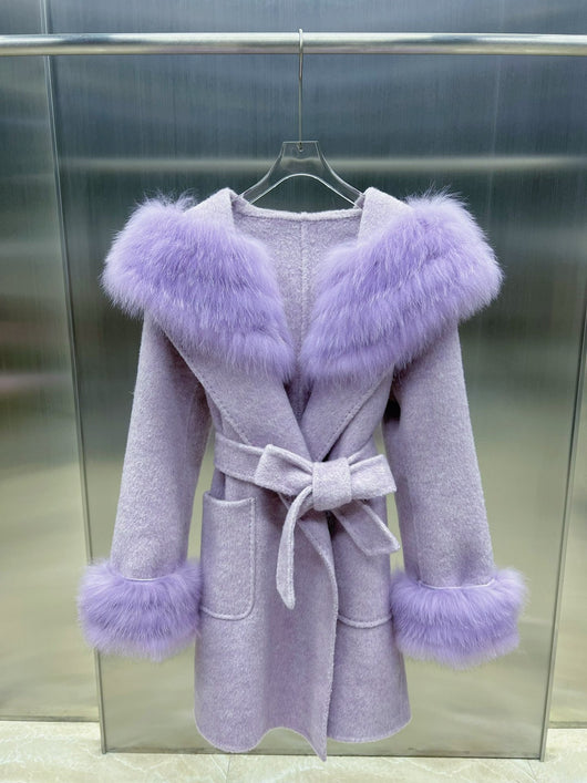 Abrigo de Invierno para Mujer en Lana de Oveja con Corte Ajustado - Image 23