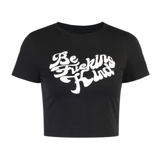 Blusa Corta Crop Top de Cintura Alta con Manga Corta - Image 5