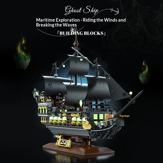 Barco Pirata Fantasma - Set de Construcción Educativo para Niños - Image 2