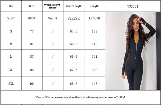 Jumpsuit Largo para Mujer con Cierre Metálico - Otoño e Invierno - Image 7