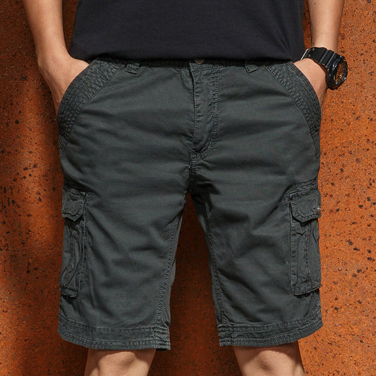 Pantalones Casuales Hombre Cintura Elástica Multibolsillos - Image 2