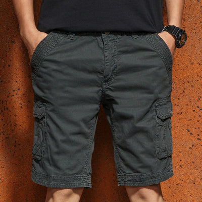 Pantalones Casuales Hombre Cintura Elástica Multibolsillos - Image 2
