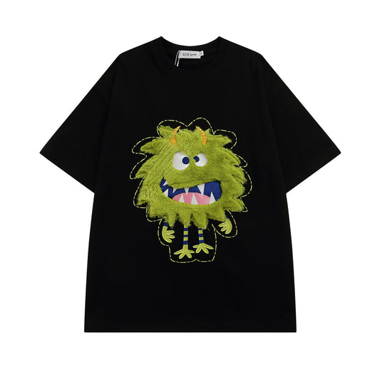 Playera Monstruo Peludo de Manga Corta para Hombre