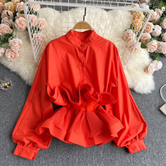 Blusa Elegante con Cintura Fruncida - Versátil y Moderna - Image 4