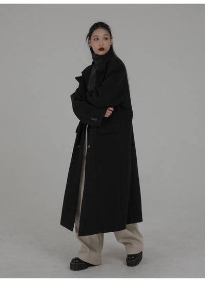 Abrigo Larga Oversized Estilo Coreano Inspirado en Hepburn - Image 14
