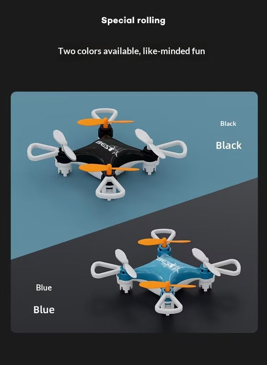 Dron Miniatura Portátil con Control Remoto - Cuadricóptero Estabilizador de Altitud - Image 9