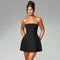 Vestido Tubo Strapless Espalda Descubierta Ajustado Verano Clubwear