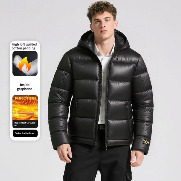 Abrigo de Invierno Acolchado e Impermeable para Hombre