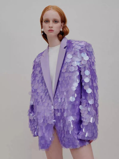 Blazer de Lentejuelas Sueltas para Cena y Eventos Elegantes - Image 6