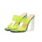 Sandalias de Tacón Alto Transparentes para Mujer