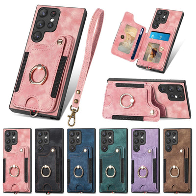 Funda Protectora S25Ultra con Anillo Seguro, Lanyard y Soporte para Tarjetas - Image 5