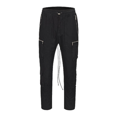 Pantalones Cargo Holgados con Cordón y Diseño de Hebilla - Ropa de Trabajo Funcional
