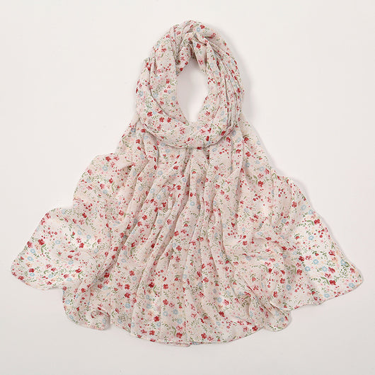 Pañuelo Ligero de Gasa Estampado Floral para Primavera y Verano - Image 11