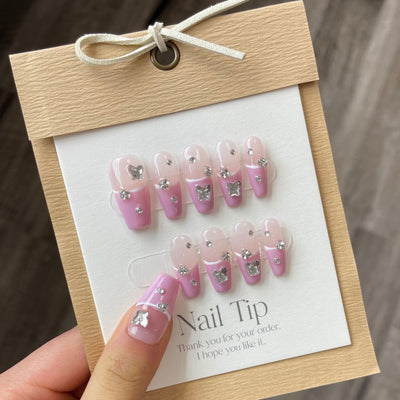 Uñas Postizas Removibles con Diseño Artístico - Image 9