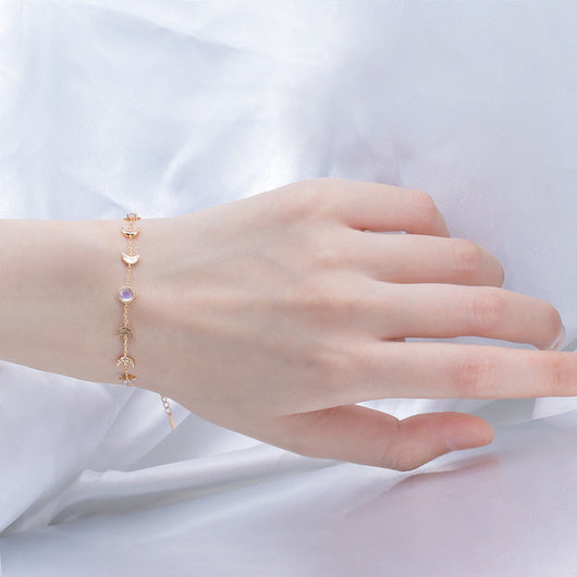 Pulsera de Plata 925 Piedra Luna - Diseño Xingyue Temperamental - Image 8