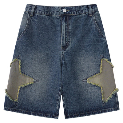 Jeans Vintage para Hombre con Parches de Estrella - Image 12