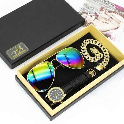 Conjunto Elegante: Gafas de Sol Mujer + Reloj Pulsera de Diseño - Image 8
