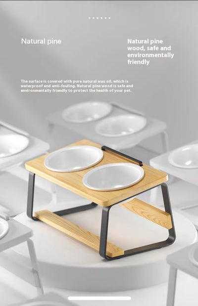 Comedero Doble para Mascotas con Soporte Ergonómico para la Columna - Image 11