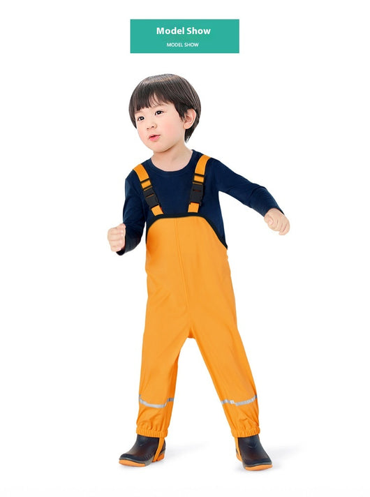 Pantalón Impermeable Transpirable con Tirantes para Niños - Image 12