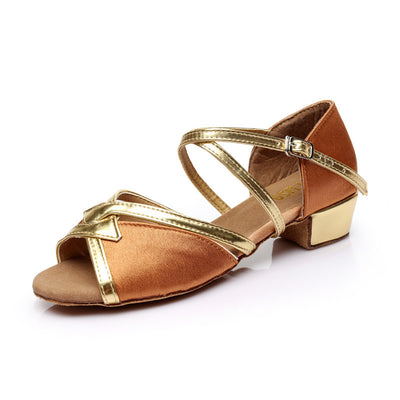 Zapatos de Danza Infantiles con Tacón Bajo y Suela Suave - Estándar Nacional - Image 7