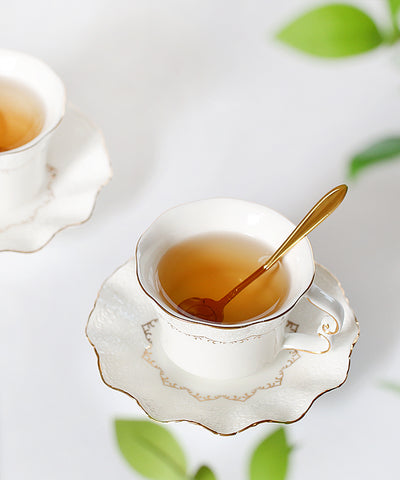 Juego de Té de la Tarde Porcelana Británica con Flores - Image 9